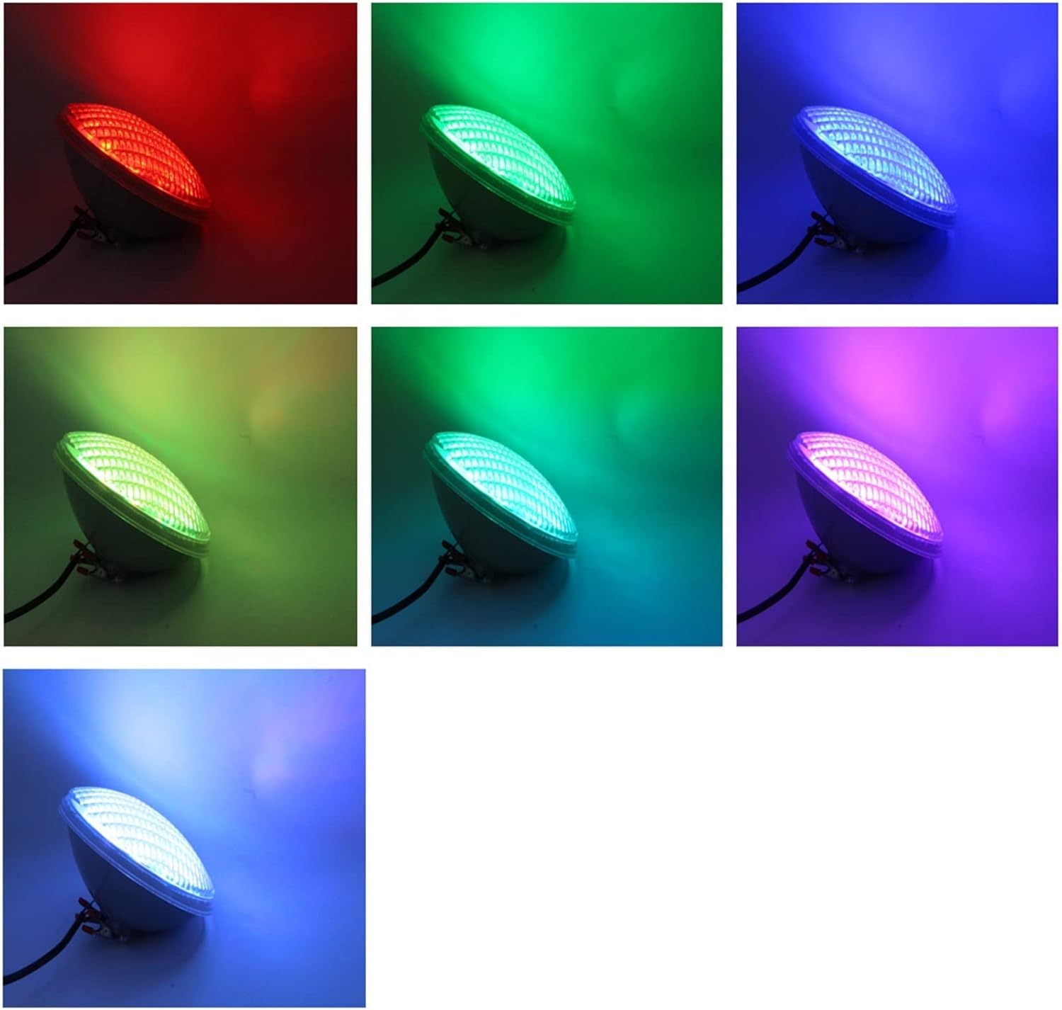 Luci per Stagno subacquee 18W 36W 54W Lampada per Piscina 12V LED PAR56 Lampadina Faretto IP 68 Illuminazione Subacquea Bianco Caldo Freddo, Blu