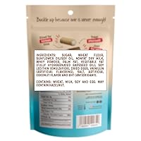 Vista 6 de Pirucream Bites - Paquete variado de obleas enrolladas finas y crujientes, 2 avellanas de chocolate, 1 chocolate doble y 1 crema de coco, 7 onzas