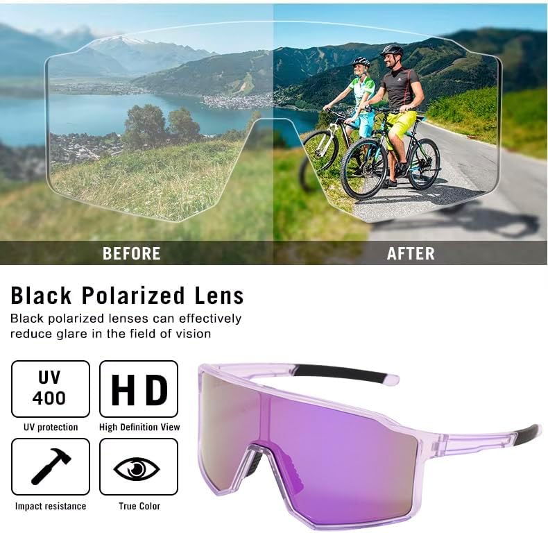 Polarized Sports Sunglasses – TR90 Frame, UV400 TAC Lens for Men & Women Cycling, Running, Fishing, Outdoor use - Image 7