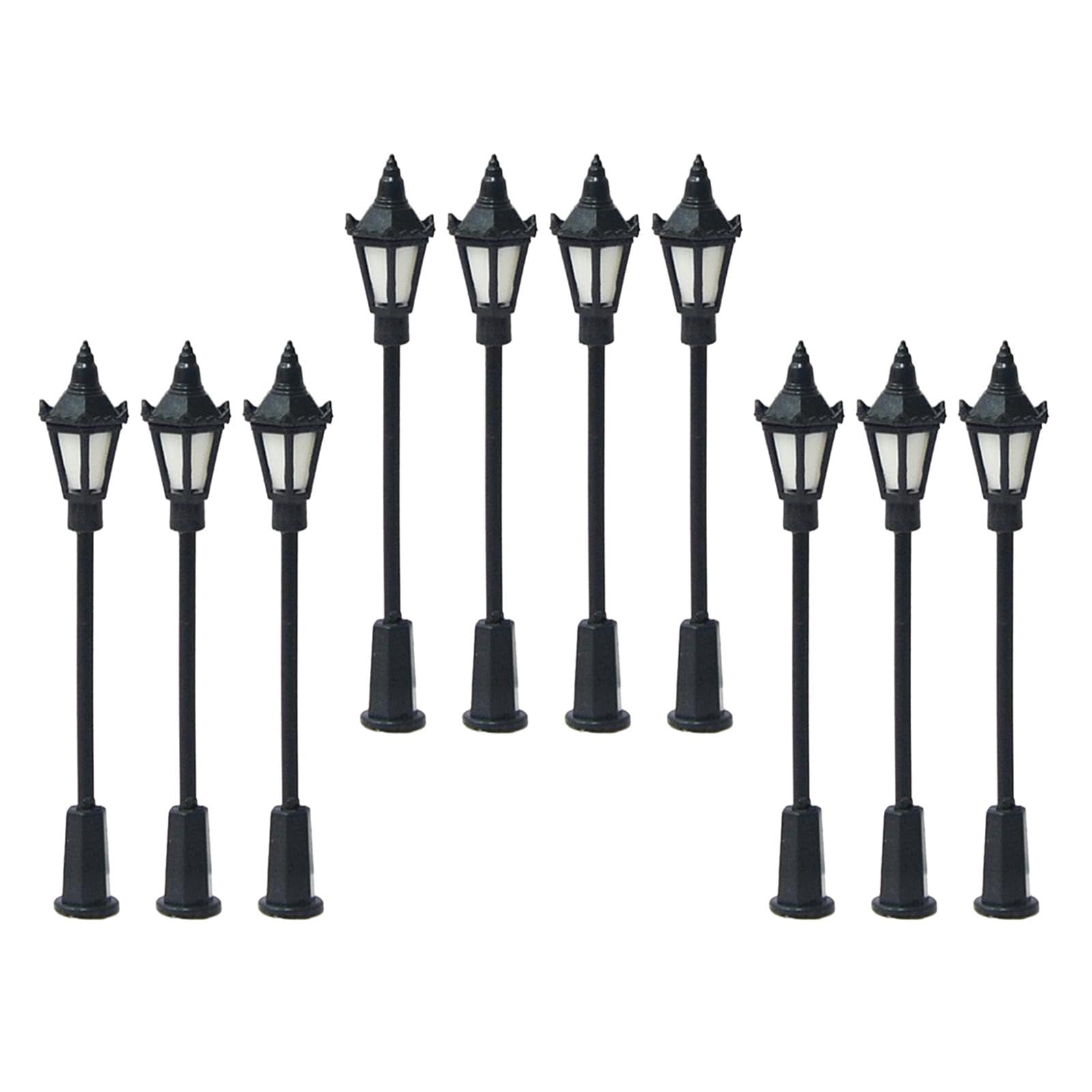 10Pcs Mini Street Posts Light Model 1/150 Ornament for Dollhouse Fairy Garden-Toys & Hobbies - Model Railroads & Trains - Railroads & Trains - Parts & Accessories - Lamps & Lights-image-4