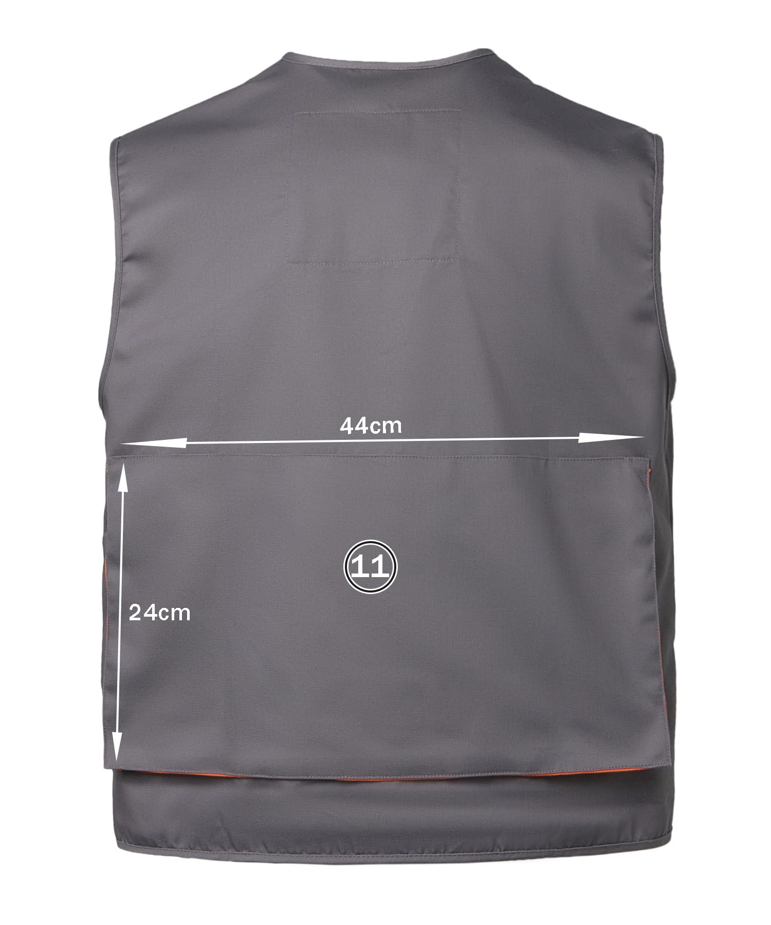 Gilet de Travail d'Extérieur Multi-poches pour Homme Manteau sans Manche de Travail Gilet de Montage Vêtements de Travail Gilet sans Manches