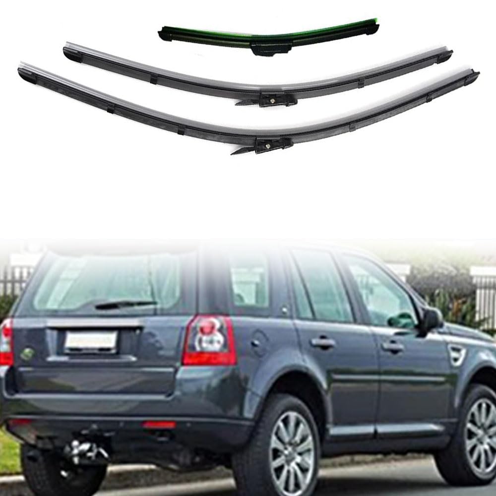MHART Spazzola Tergicristallo Set Anteriore Posteriore per Land Rover Freelander 2 2007-2014, Tergicristallo Lunotto per Finestre Pulizia in Gomma 24" 20" 14"