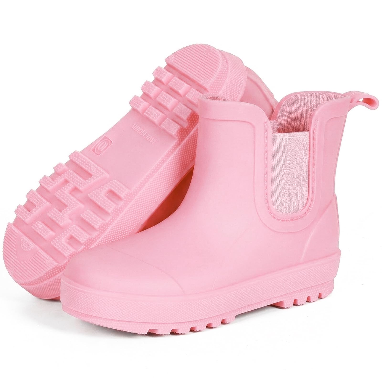 Furuian Rain Boots for Kids Waterproof Ankle Rubber Boots Boys Girls Easy-on for Outdoor School Hiking Toddler/Little/Big Kid