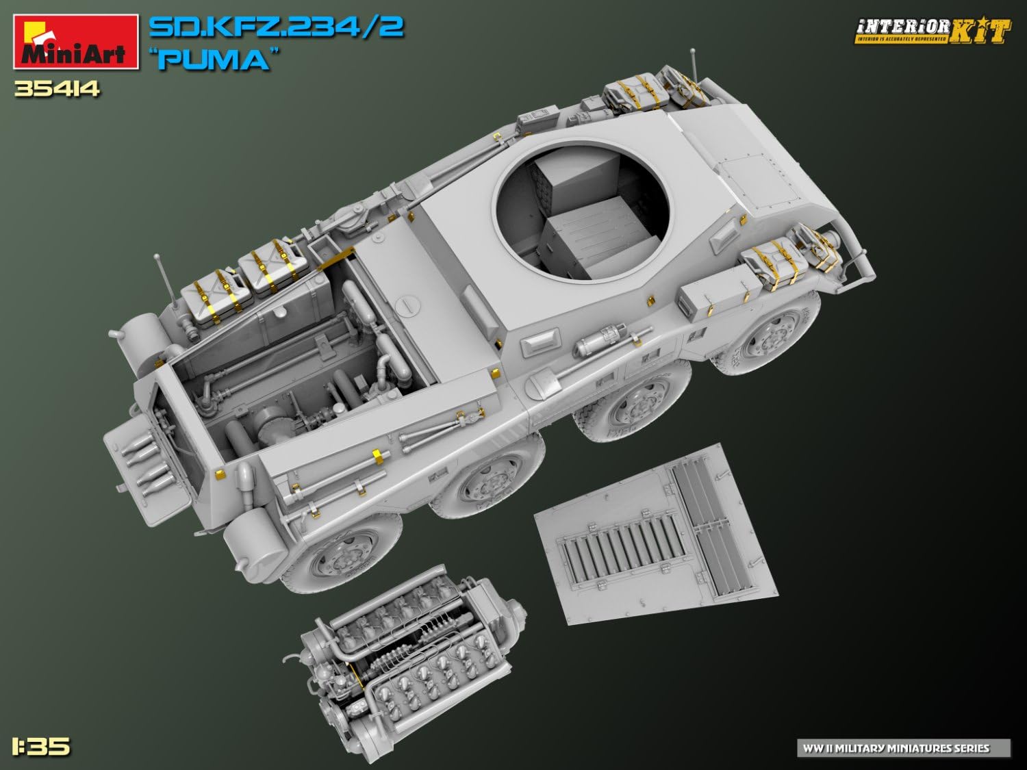 Miniart - sd.kfz.234/2 puma 1/35 - miniart 35414