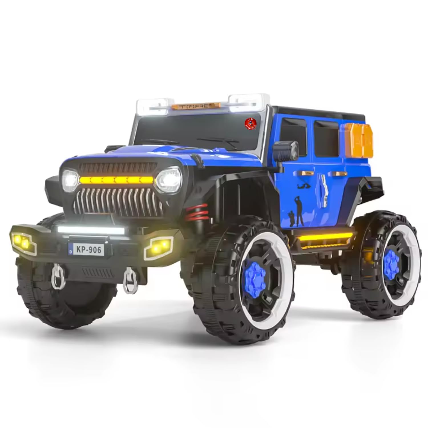 JN Creations 12V 4 Wheel Drive Electric Battery Powered Ride ON Jeep KP 906 is Made (Blue) (B0CWGTMGHS) Amazon Price History, Amazon Price Tracker