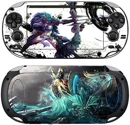 Chic (1pc) Custom Wolf Dragon Pop Game Vinyl Decal Skin Sticker for PlayStation PS Vita PSV Cool