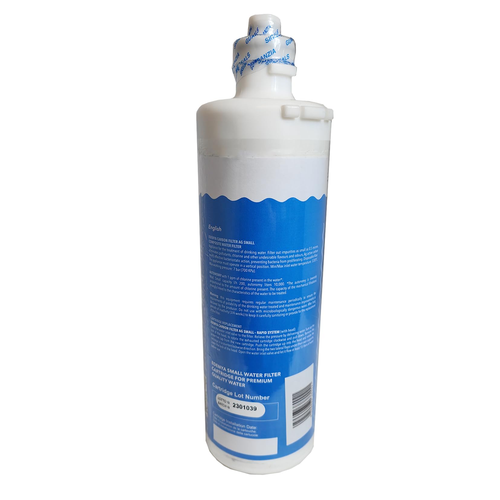 Filtro Acqua Edenya Easy AG Carbon Block Argentizzato 0,5 Micron