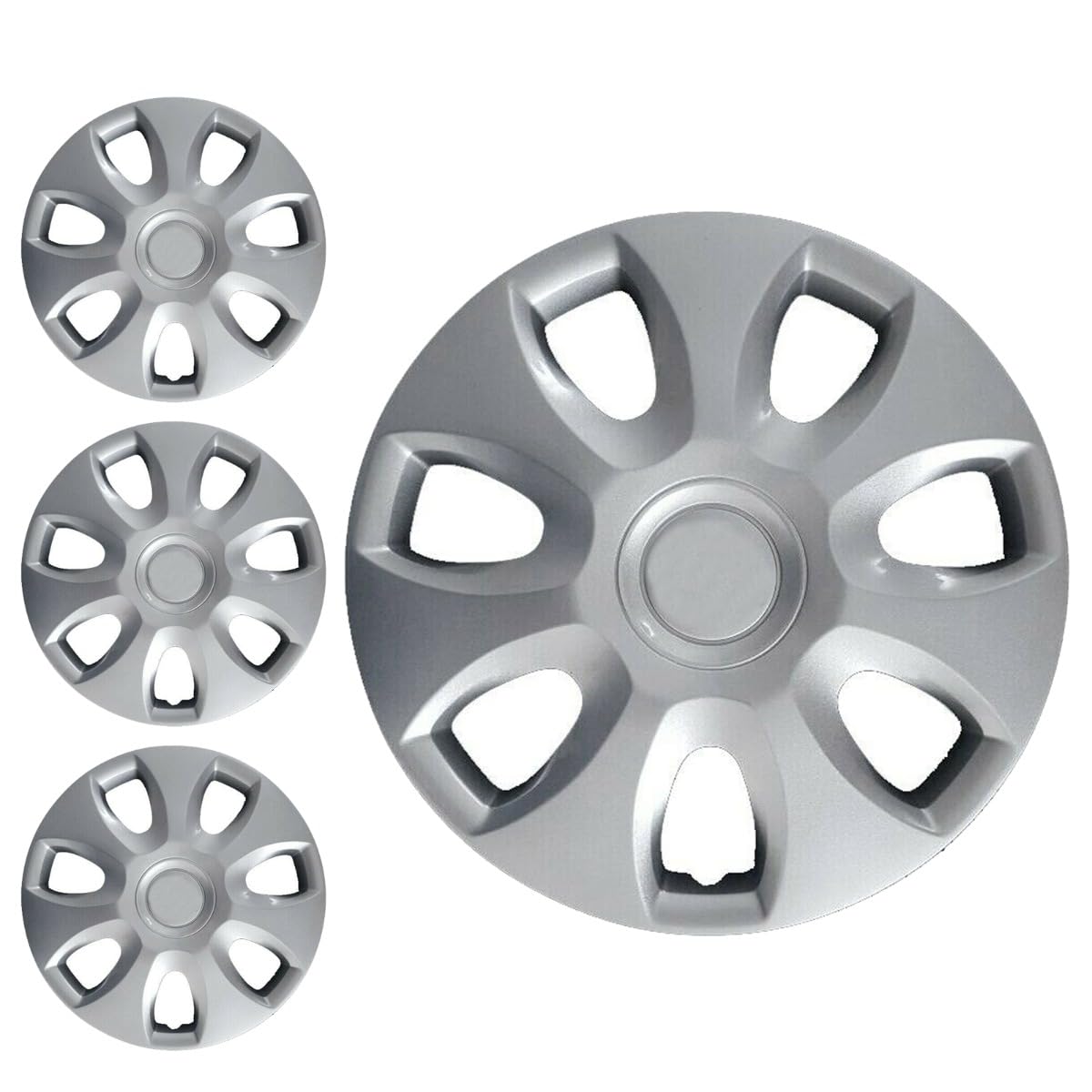SERIE 4 BORCHIE - 4 COPRICERCHI COPPE RUOTA 15 PER OPEL CORSA D