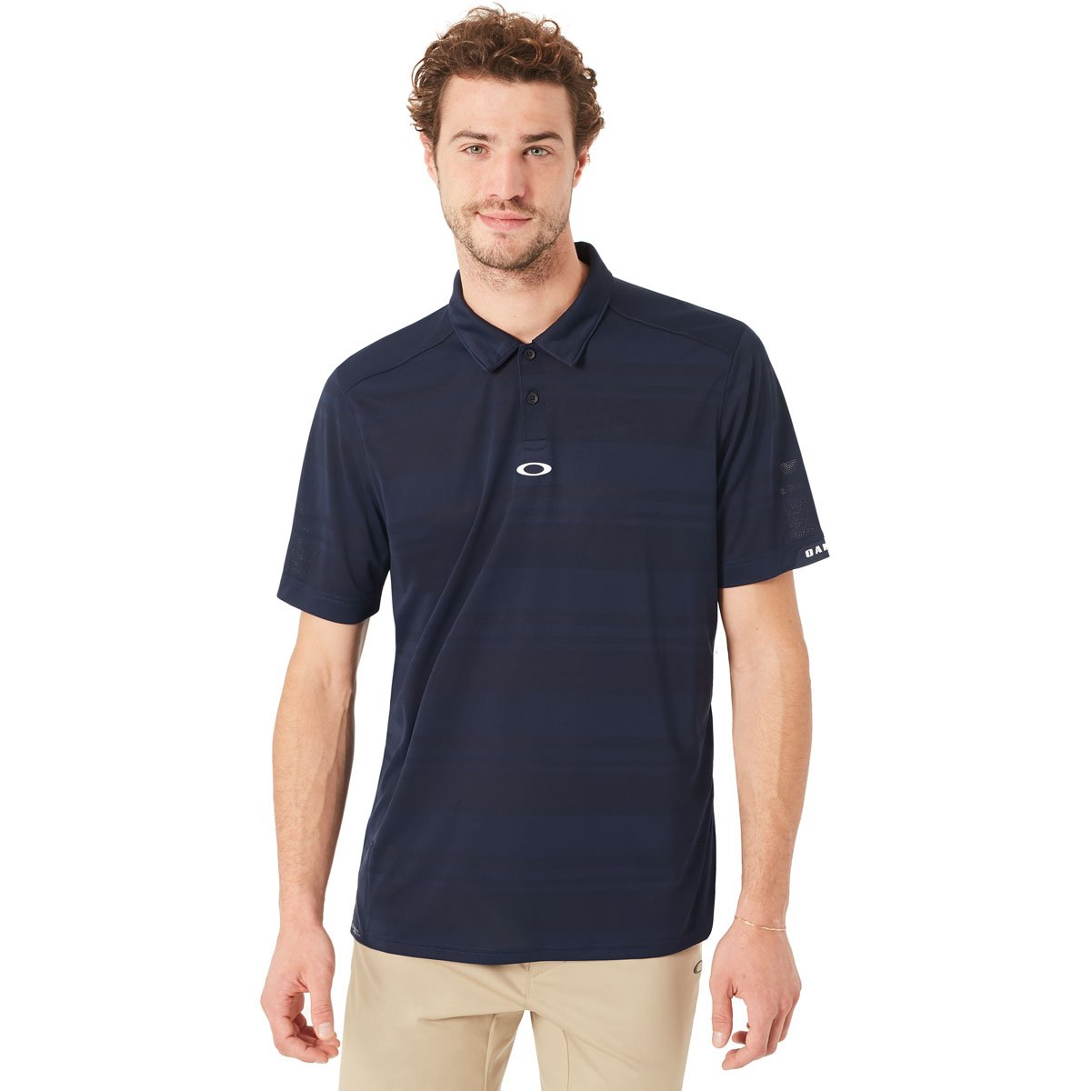 Oakley Men' Aero Stripe Jacquard Polo
