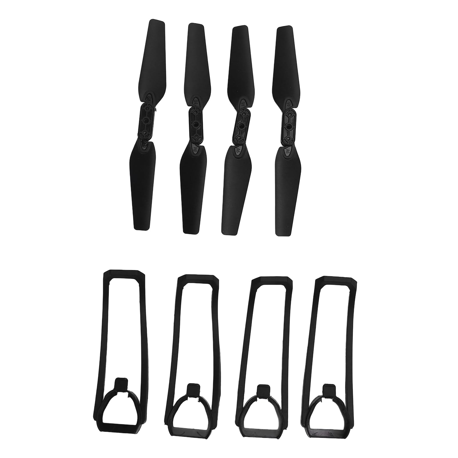Muiltvoe Folding Quadcopter Spare Parts, Lightweight Plastic Drone Maintenance Kit with Protective Covers and Propellers, for E88 E99 E100 K3