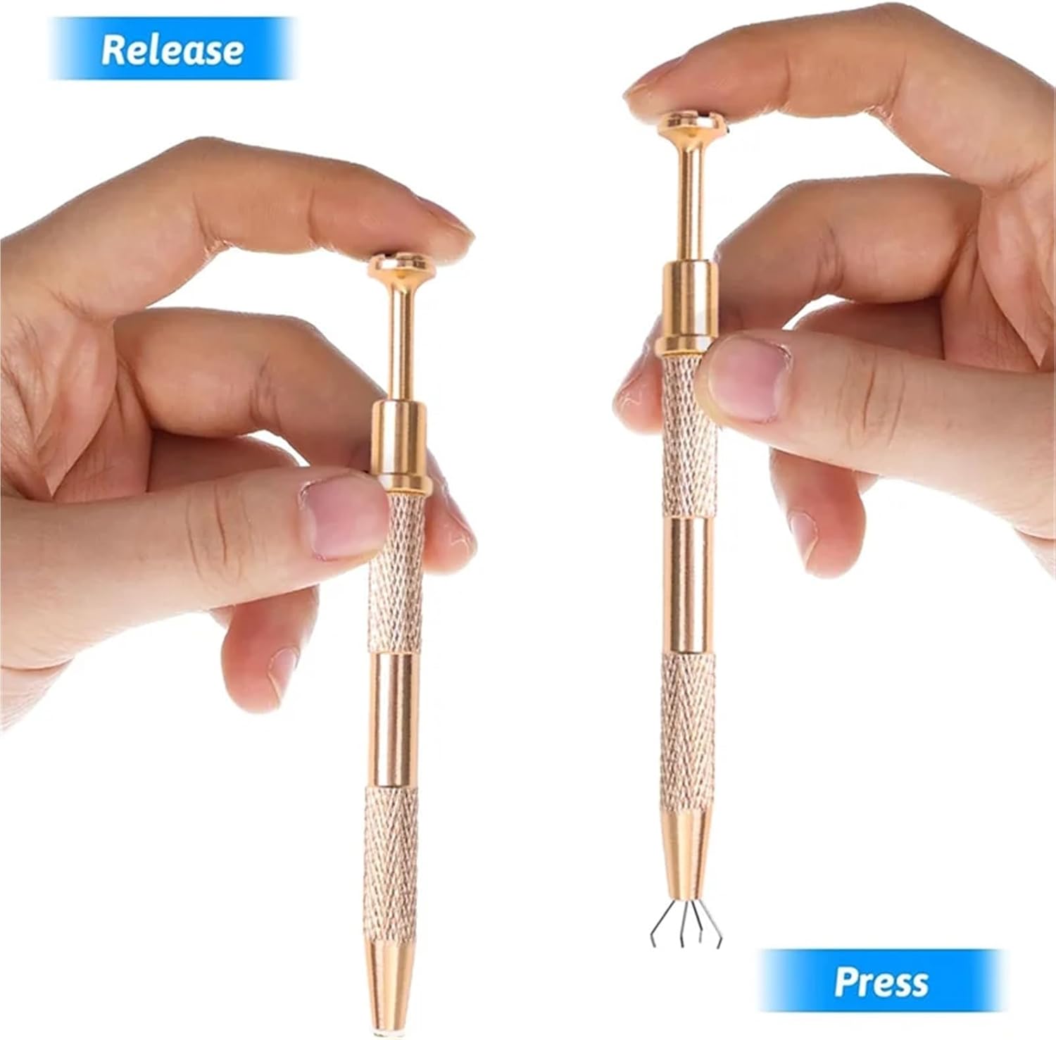 Piercing Ball Grabber Tool 12-Pack Piercing Ball Grabber Tool, 4-Claw Jewelry Pick-Up for Bead Handling
