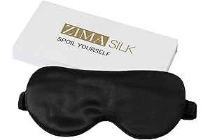 ZIMASILK 100% Pure Silk Sleep Mask for Uninterrupted Restful Sleep