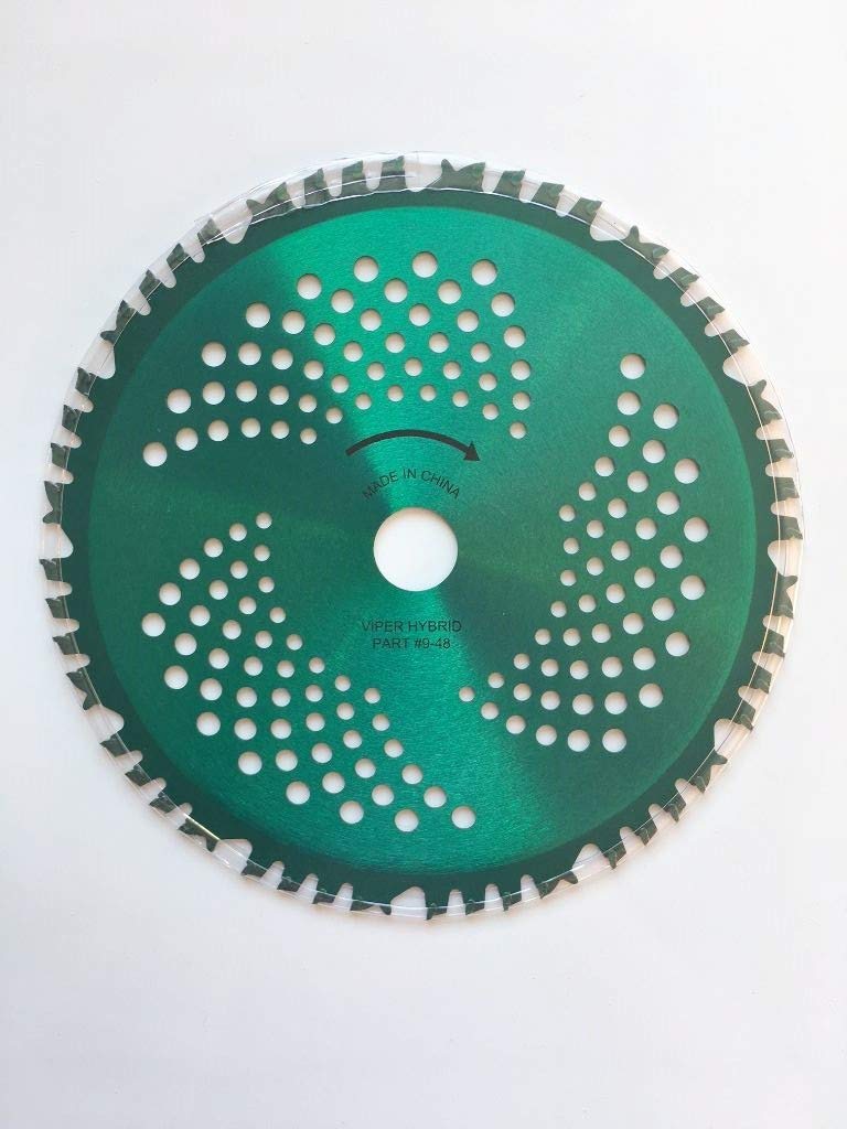 2pk-9"-48t - Green Viper/Hybrid - Combo Specialty - RENEGADE BLADE® - Carbide Brush Cutter Weed Eater Blades, 230mm