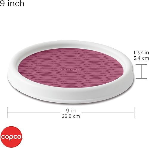 Miniatura 2 de Copco 5240447 - Armario de despensa antideslizante Lazy Susan, 9.0in