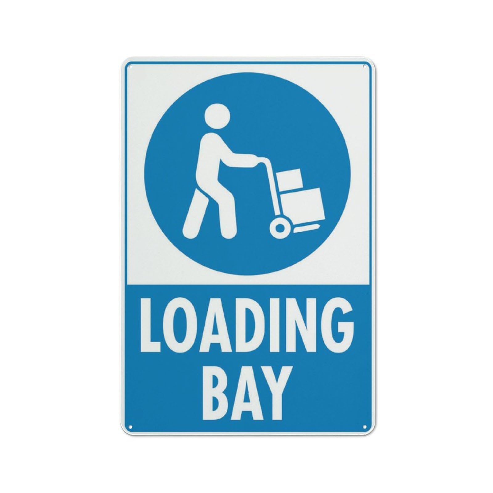 Loading Bay Sign 12X8 Inches Metal Aluminum Signs, Weather Resistant, Weatherproof, Indoor Or Outdoor