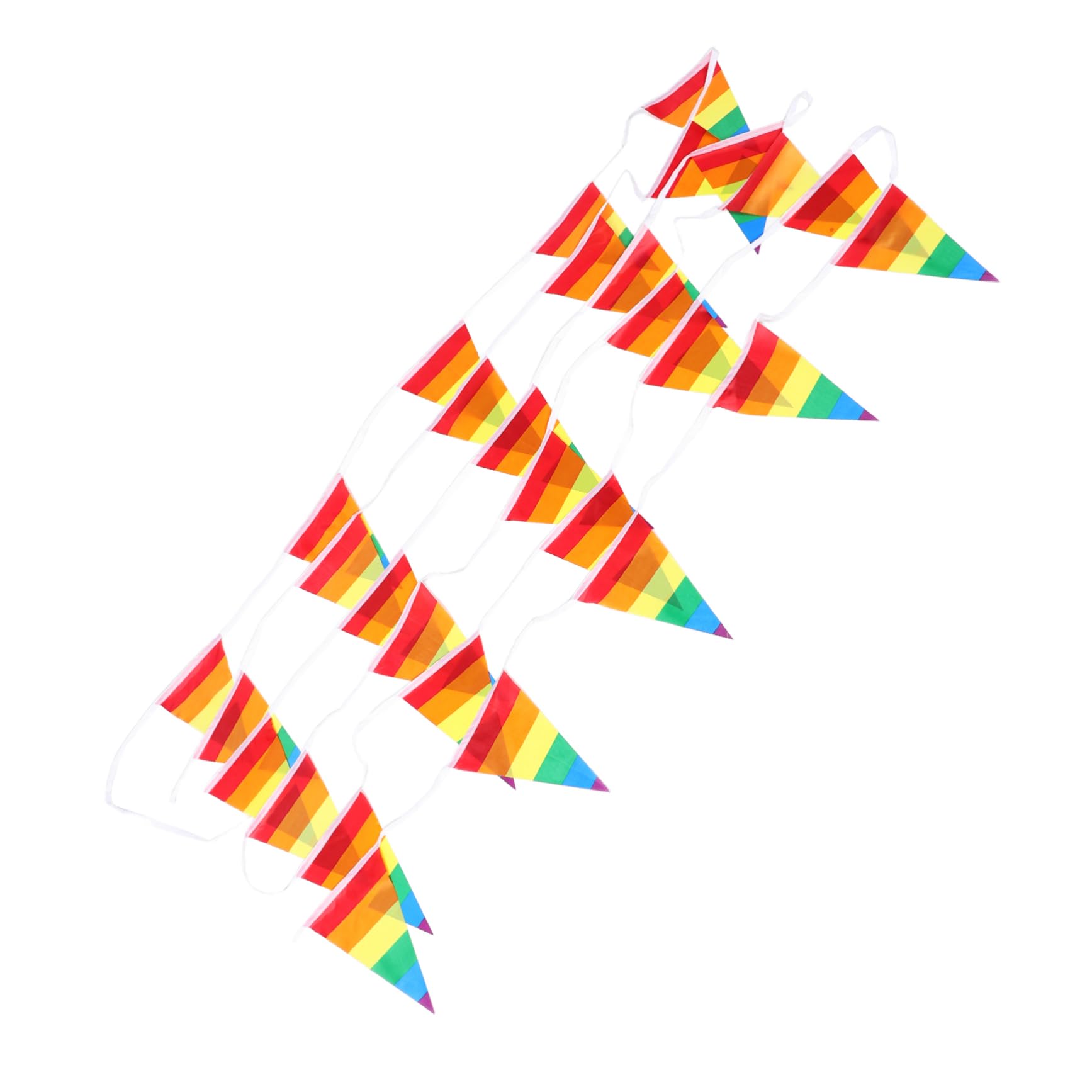 MUSISALY Cheerful Triangle Bunting Banner Flags String for Weddings Patriotic Outdoor Decor Party Accessory