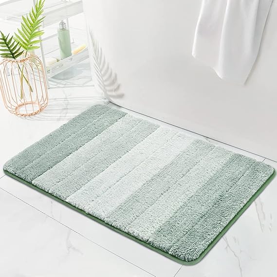 Kmson Ombre Bath Mat Bathroom Rugs, Non Slip Ultra Soft and