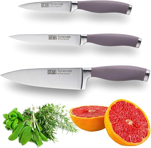 Miniatura 10 de Taylors Eye Witness Syracuse - Cuchillo de cocina para pelar verduras, borde de corte profesional de 3.1in3.5 pulgadas, multiusos. Hoja ultrafina,