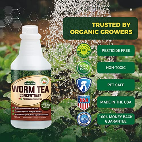 Worm Tea for Gardening Soil Worm Tea Fertilizer Liquid Worm Castings, Earthworm Casting