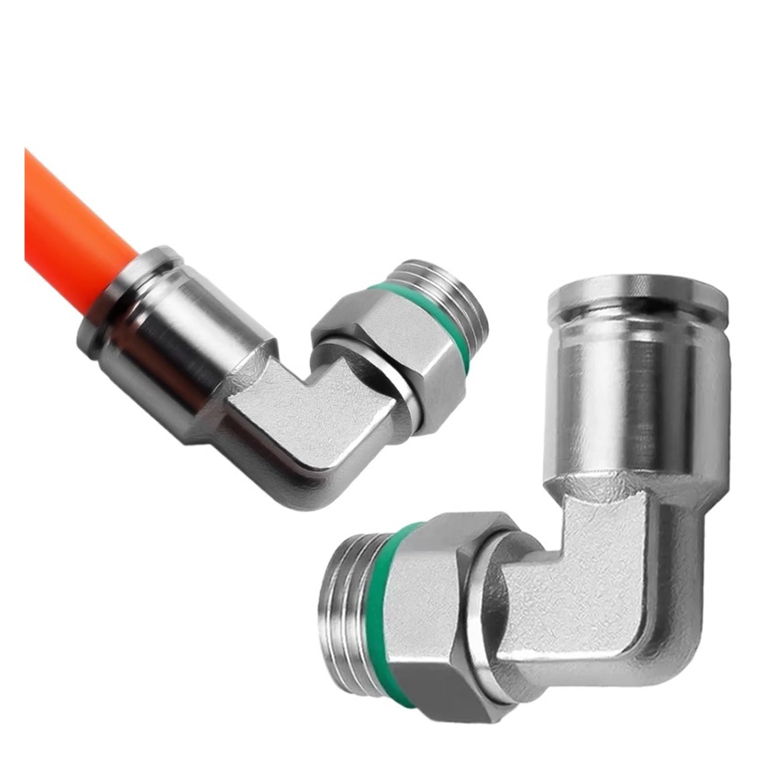 Raccord de tuyau pneumatique en acier inoxydable 304, connecteur Tube d'air PL 1/8 1/4 3/8 1/2, raccords à dégagement rapide 4mm 6mm 8mm 10 pièces(L12-G04,50 Pcs)