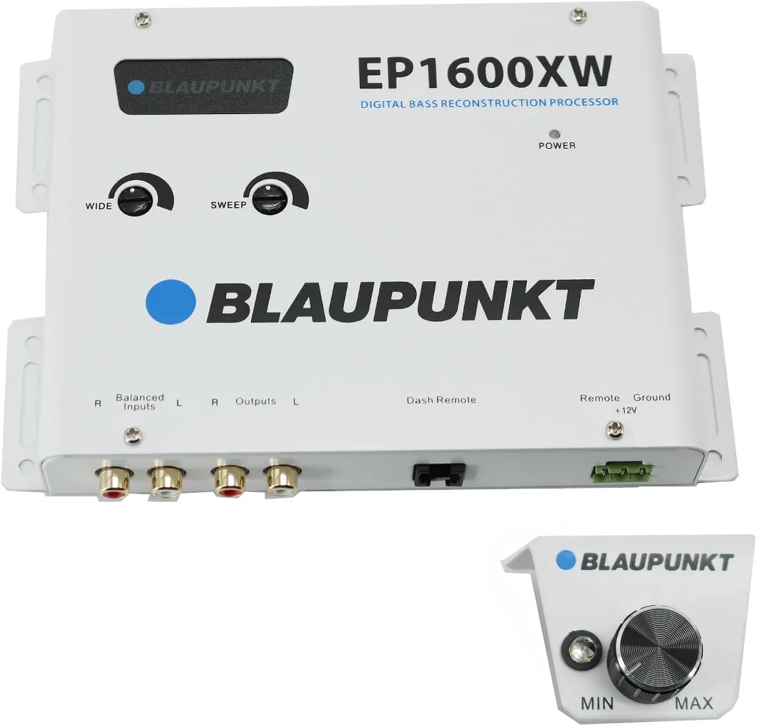 BLAUPUNKT EP-1600XPRO Digital Bass Enhancer Processor - Digital Sound Restoration, Maximizer & Reproducer - Car Audio Booster - Black