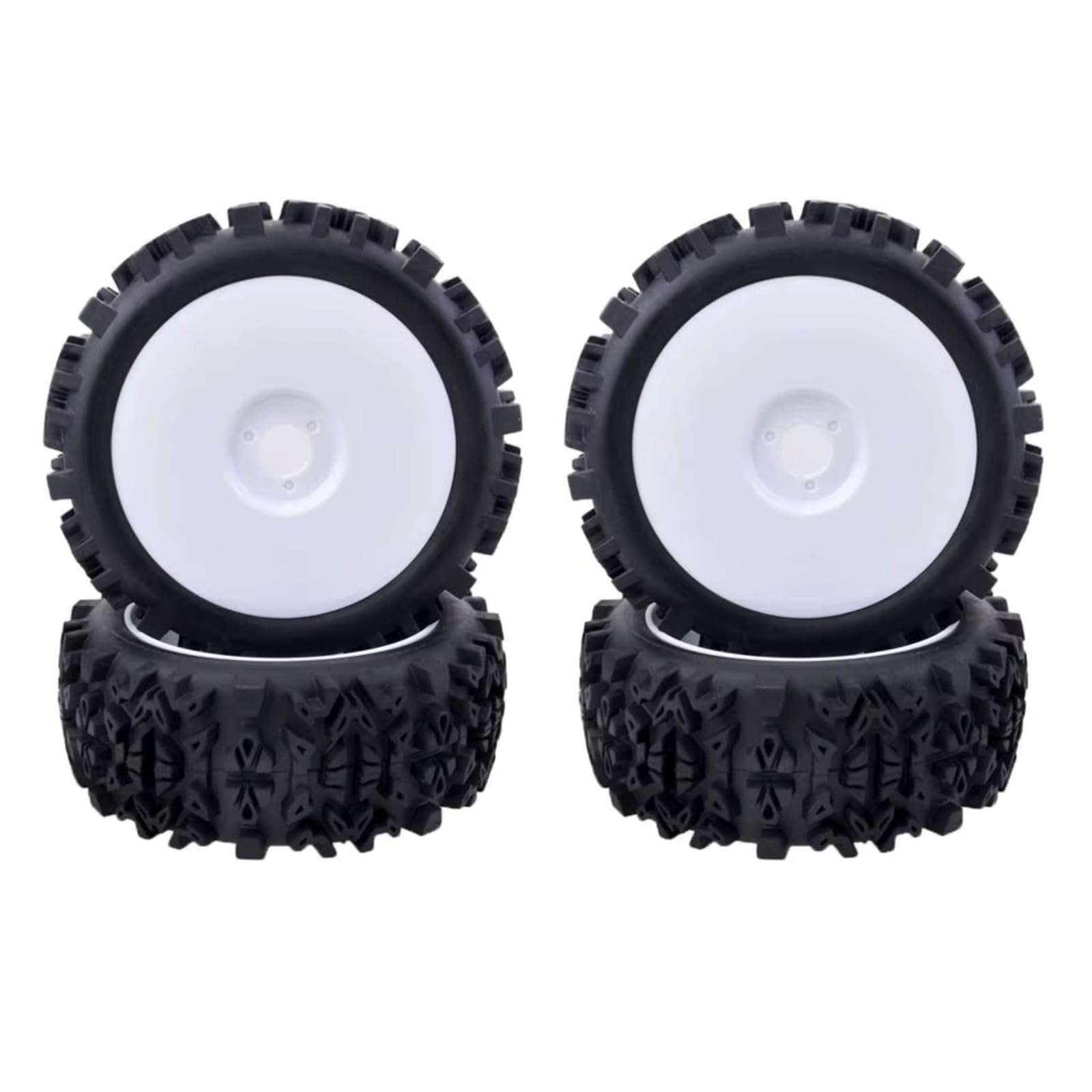 Parti Modifica Rc Compatibile Con 1/8 RC Auto Modifica Aggiornamento Parti Di Ricambio Accessori 4 Pezzi Ruote In Gomma Pneumatici 120mm