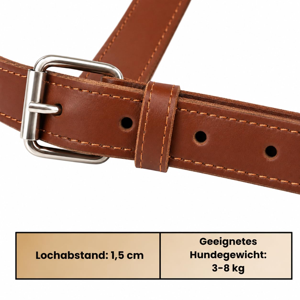 Hundegeschirr kleine Hunde aus Rindsleder - Hunde Geschirr kleine Hunde⁠