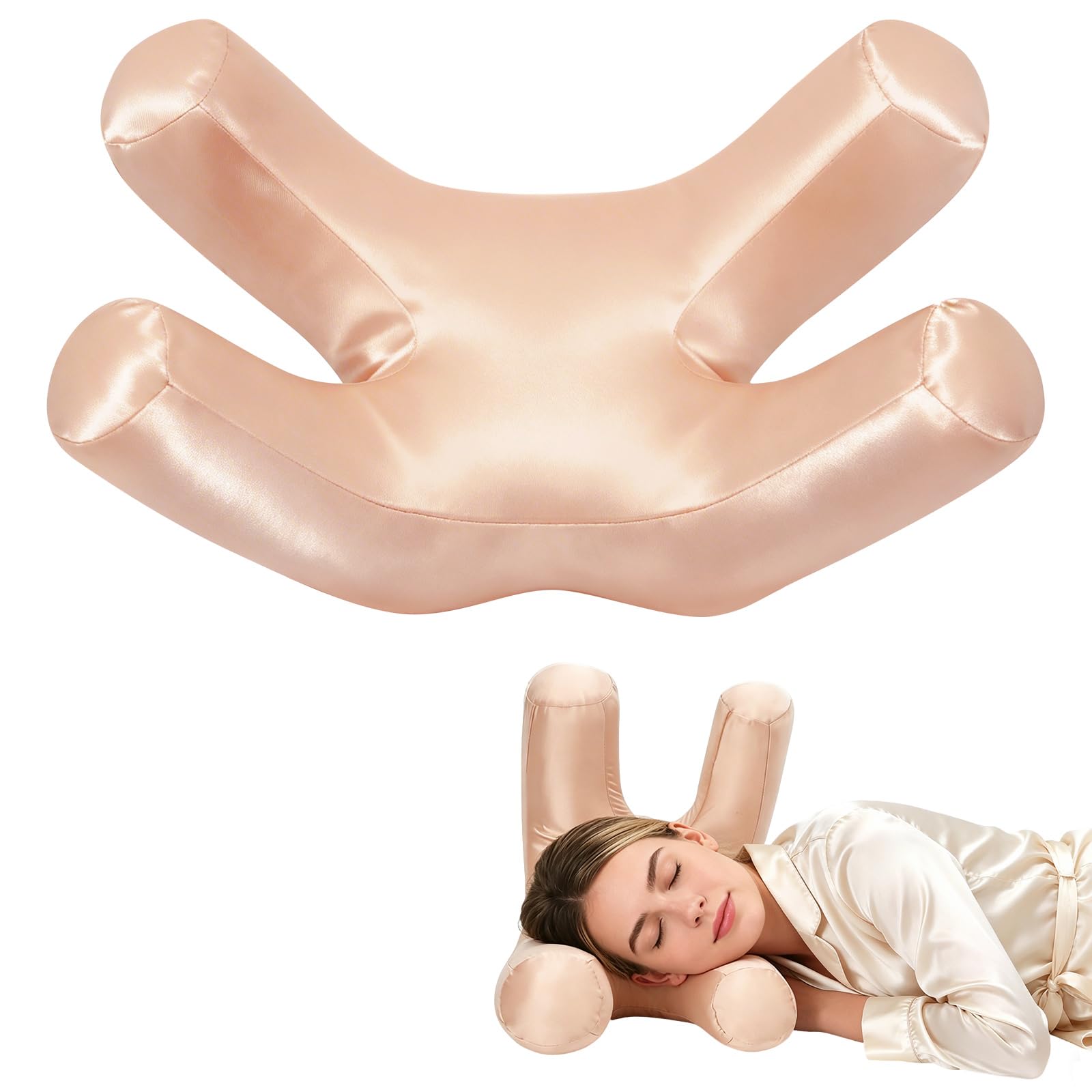 vocheer Anti Wrinkle Pillow for Side Sleepers, Beauty Face Pillow, Amplexus
