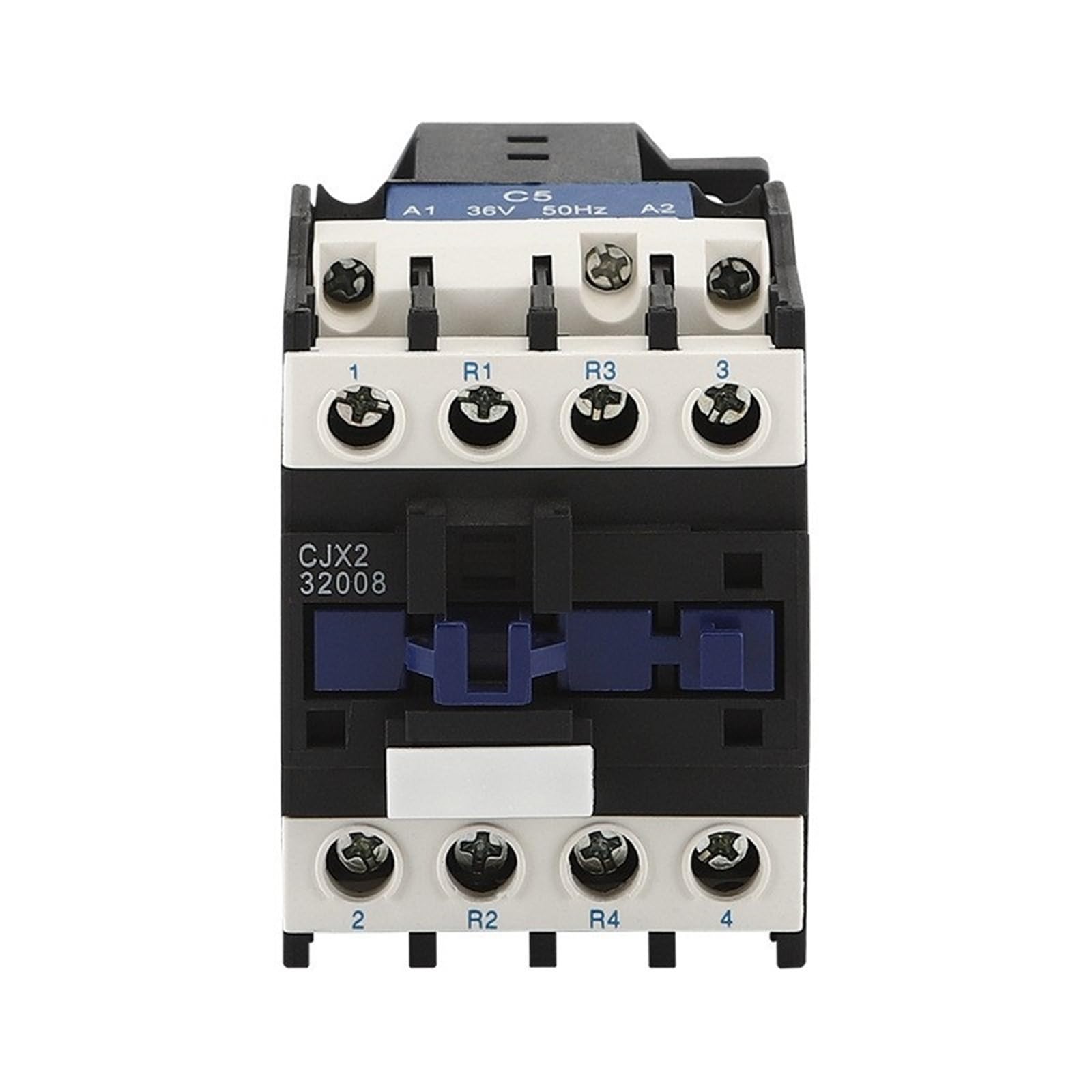 Contacteur AC tetrapolaire 32A haute durabilite avec pastilles en argent pur 24V