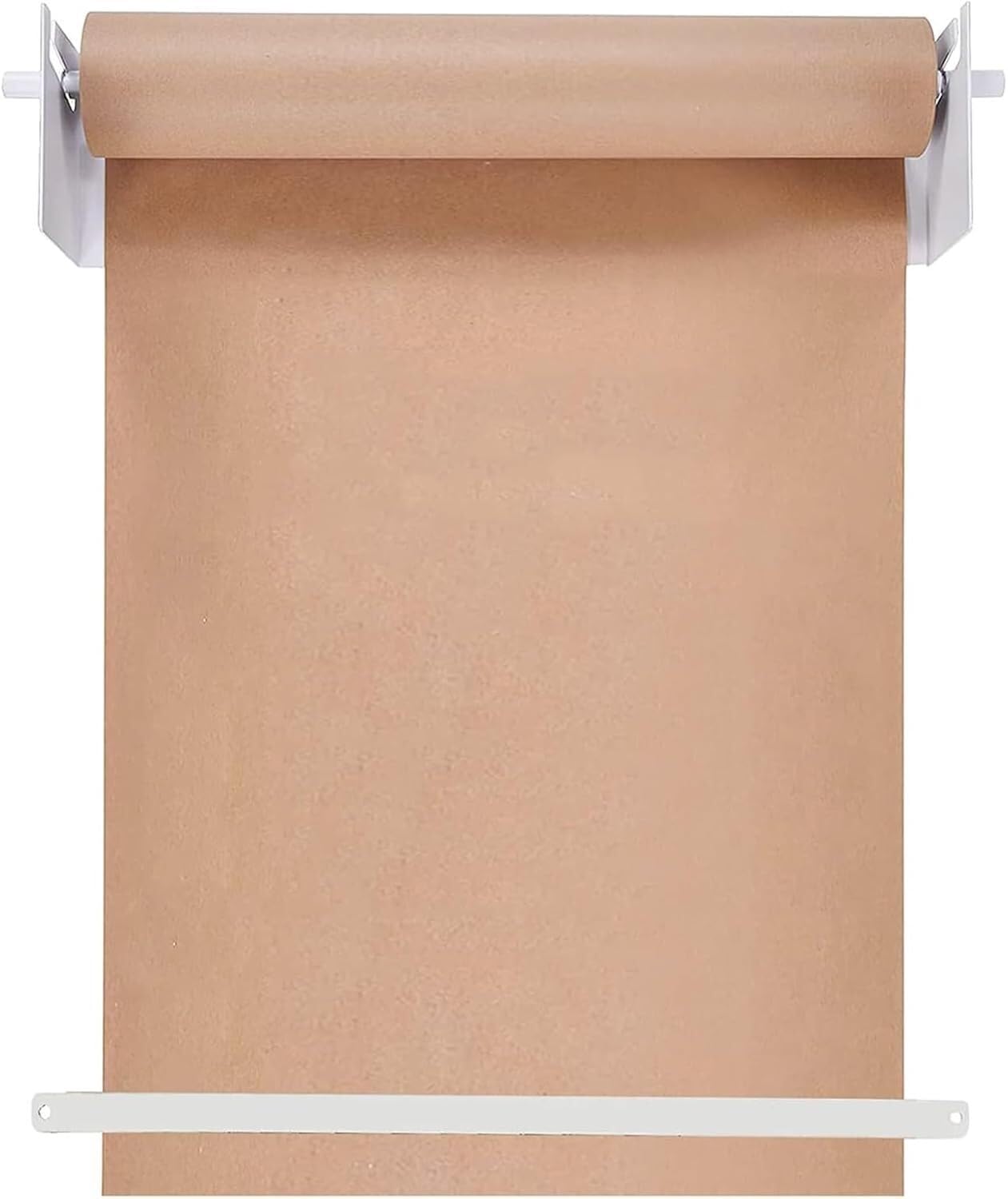 GTHTUHFD Removable Handle Paper Cutter Hanging, Paper Roll Dispenser And Cutter, Wall Mounted Kraft Paper Holder Dispenser,White-97cm/38.2in Wide