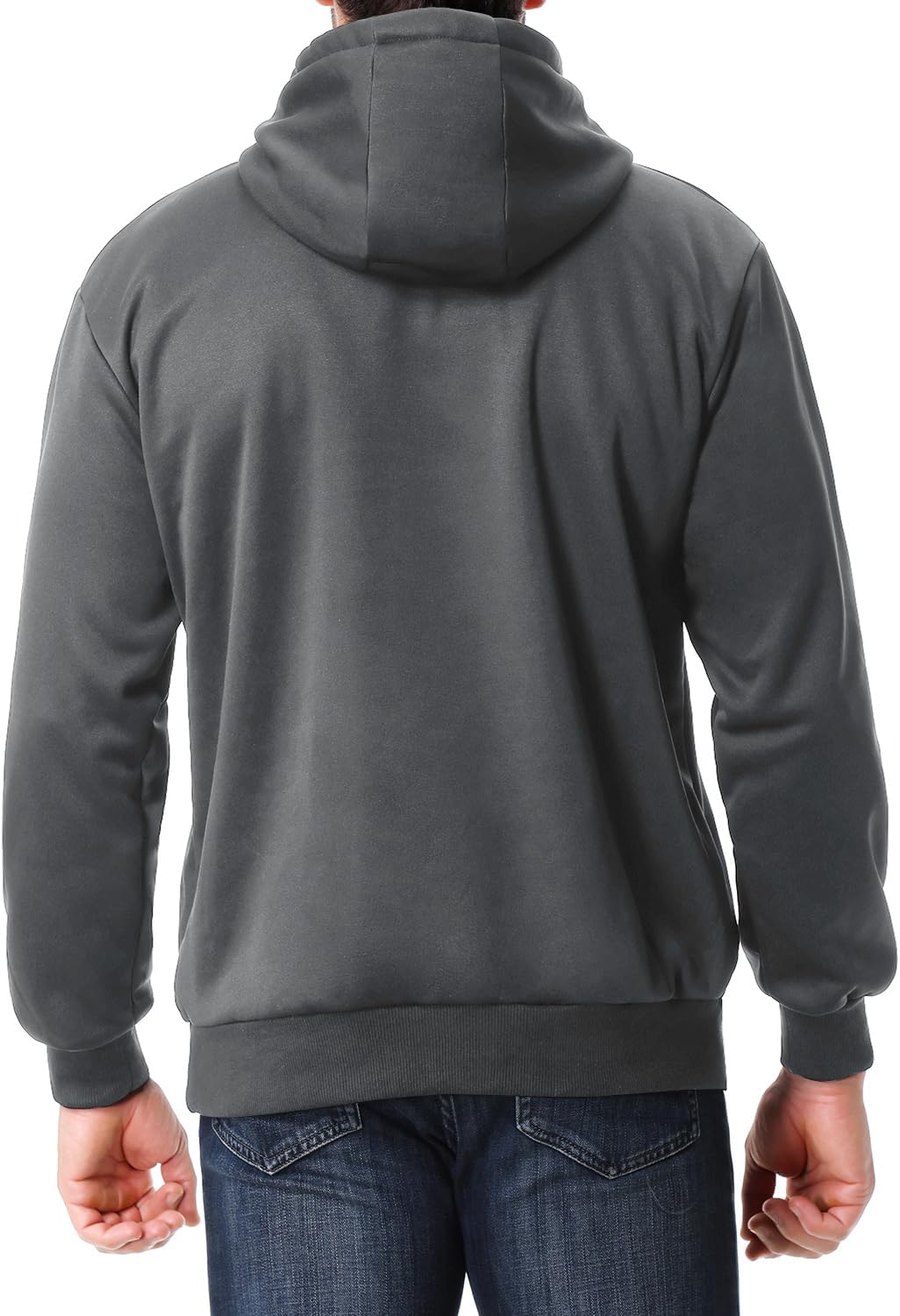 Men's Relaxed Fit Fleece-Lined Pullover Hooded Sweatshirt Comfortable and Soft - Image 2