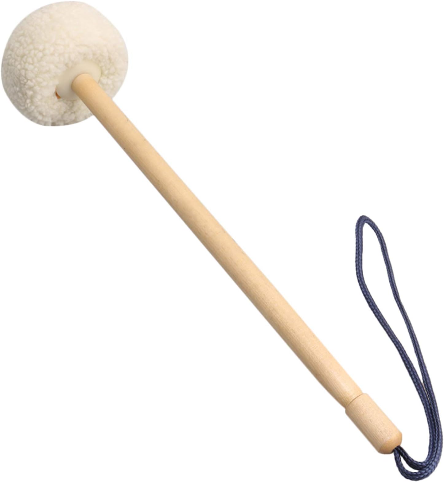 36x1.6cm Beige Gong Timpani Mallets Timpani Sticks Soft Velvet Head Mallets Wooden Handles