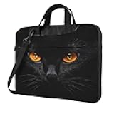 DXTKWL Laptop Bag Case Black Cat Eyes Computer Messenger Shoulder Bag Laptop Sleeve Briefcase