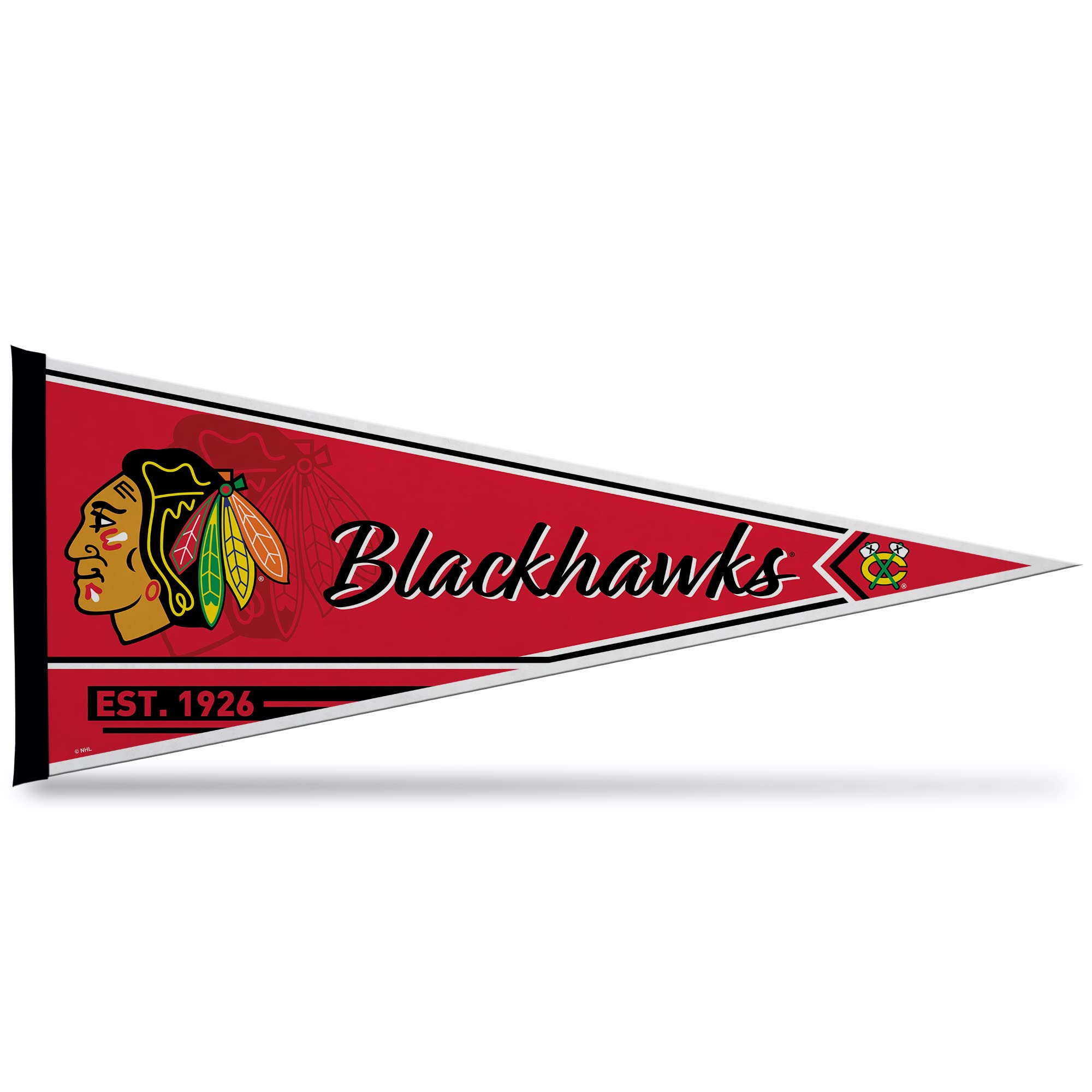 Rico Industries NHL Hockey 12" x 30" Felt Wall Décor Pennant - Great for Home/Bed Room/Man Cave Décor
