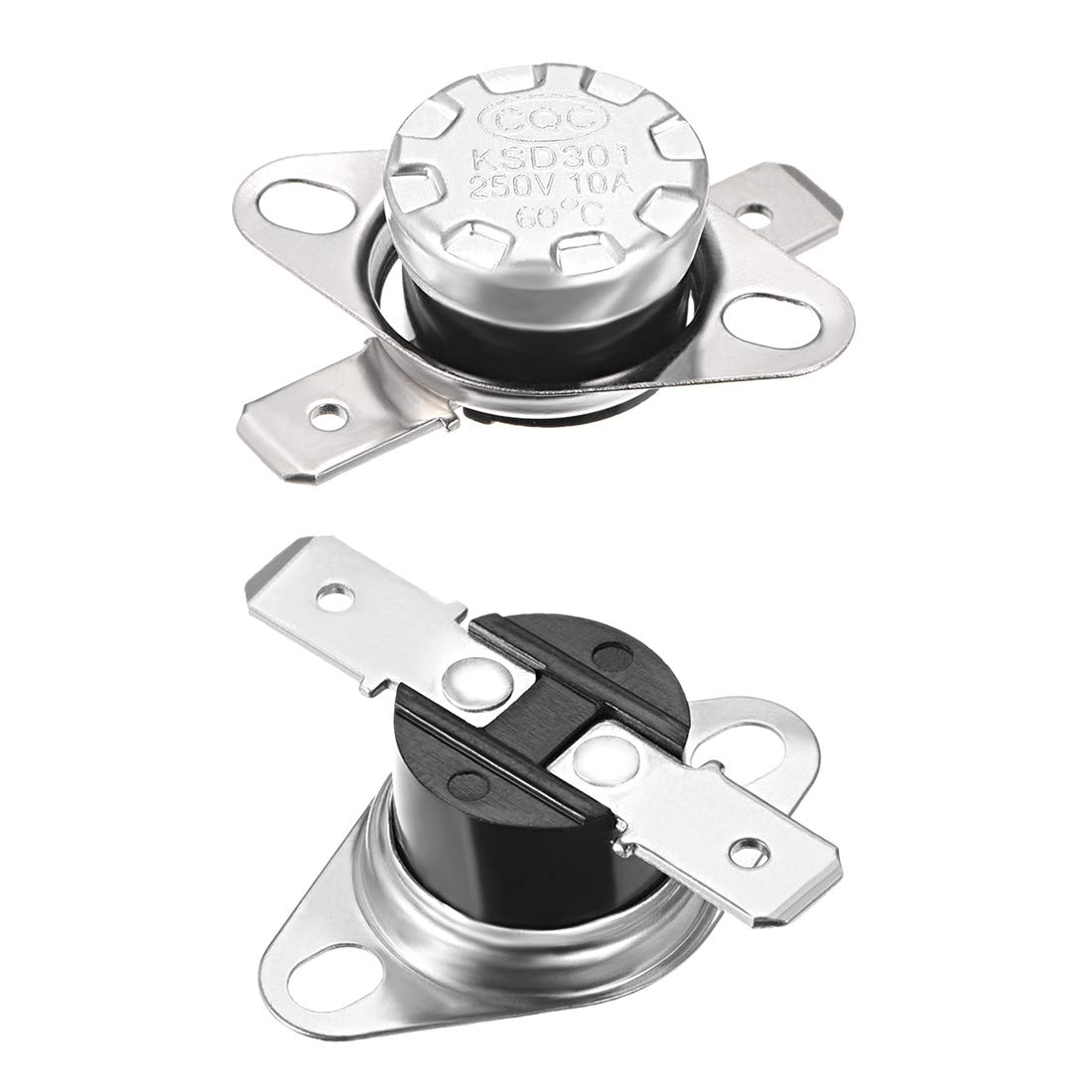 uxcell KSD301 Thermostat 60°C/140°F 10A Normally Open N.O Adjust Snap Disc Temperature Switch for Microwave,Oven,Coffee Maker 2pcs-image-18