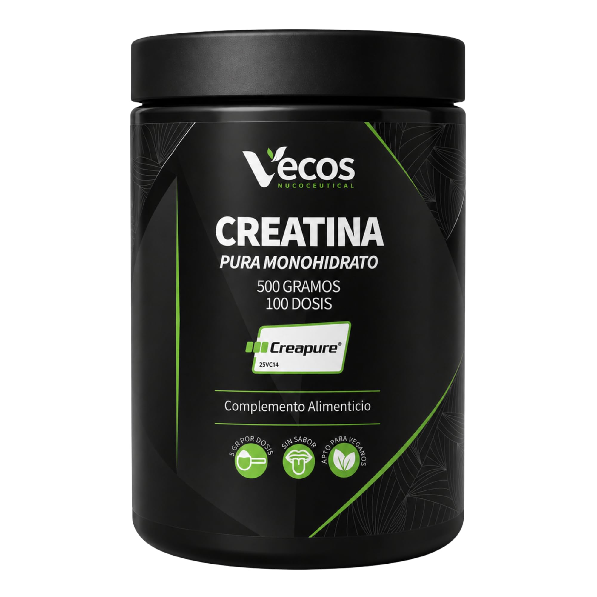 Creatina Monohidrato Creapure® – Polvo Micronizado 500 g sin Sabor – Alta Pureza Alemana para Máxima Fuerza, Potencia y Recuperación (500 Gramos)
