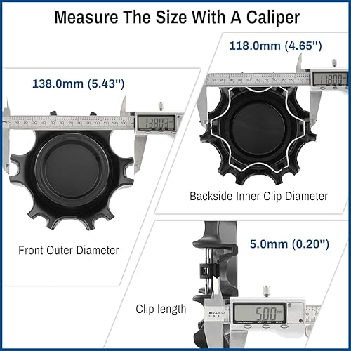 Miniatura 7 de Tacoma - Tapacubos centrales de rueda de 5.433 in5.43 pulgadas para tapones centrales PT946-35200-02  Paquete de 4 fundas centrales de repuesto