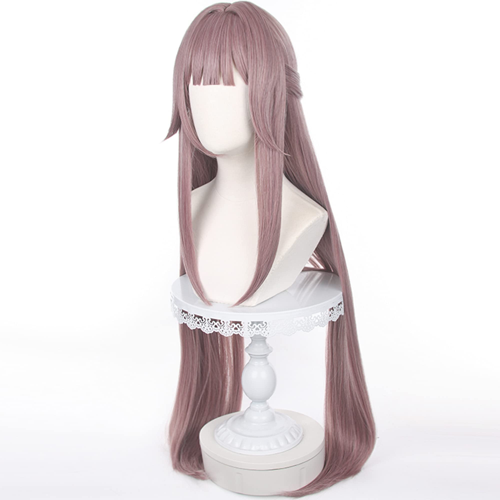 Brown Long Straight Cosplay Wig Heat Resistant Synthetic Costume Hair for Adult Women Halloween Comic Con Cos Anime Party Replacement Wigs - Image 3