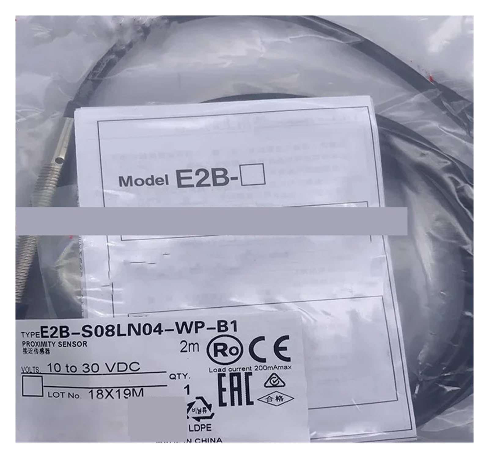 XDDQWSWA 3pcs Proximity switch E2B-S08LN04-WP-C2 E2B-S08LN04-WP-B1 E2B-S08LN04-WP-C1 E2B-S08LN04-WP-B2(E2B-S08LN04-WP-C2)