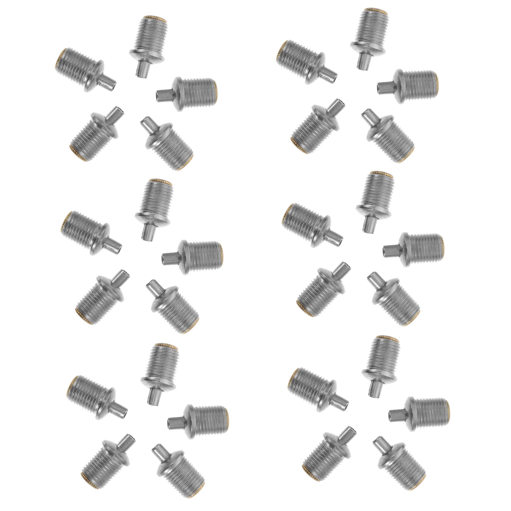 DOITOOL 30pcs Wire Rope Locker Metal Cable Iron Cable Clamp Steel Cable Locker Telescopic String Lights