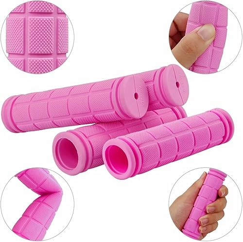 Vista 29 de 4 empuñaduras de mango de bicicleta, empuñaduras de goma antideslizantes para manillar de bicicleta, empuñaduras de repuesto especializadas para Rojo