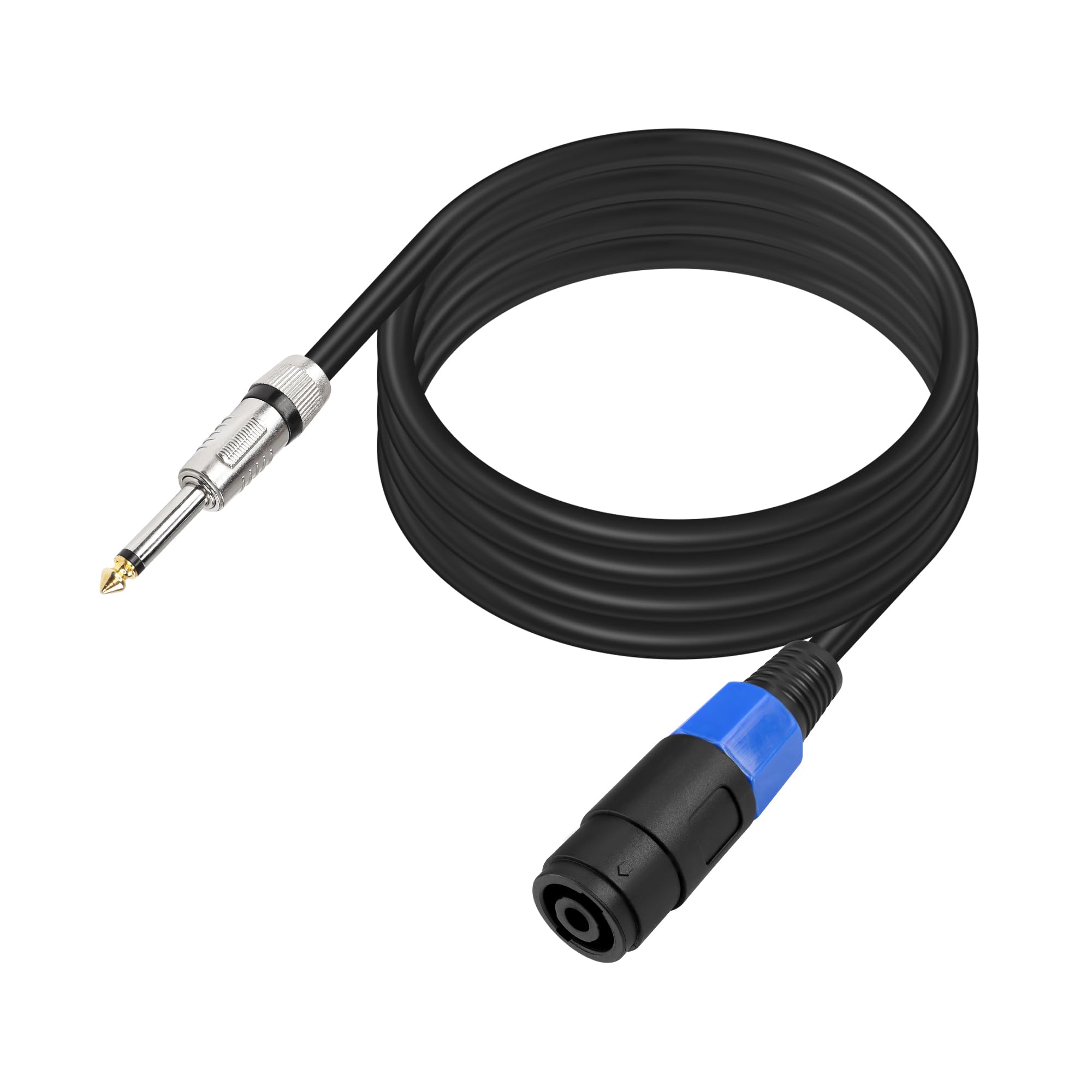 PNGKNYOCN Cavo Adattatore RCA - Speakon 4 Pin NL4FC: 0,5 Metri, Maschio Speakon A Femmina RCA, Schermato, Per Altoparlanti Professionali E Home Theater