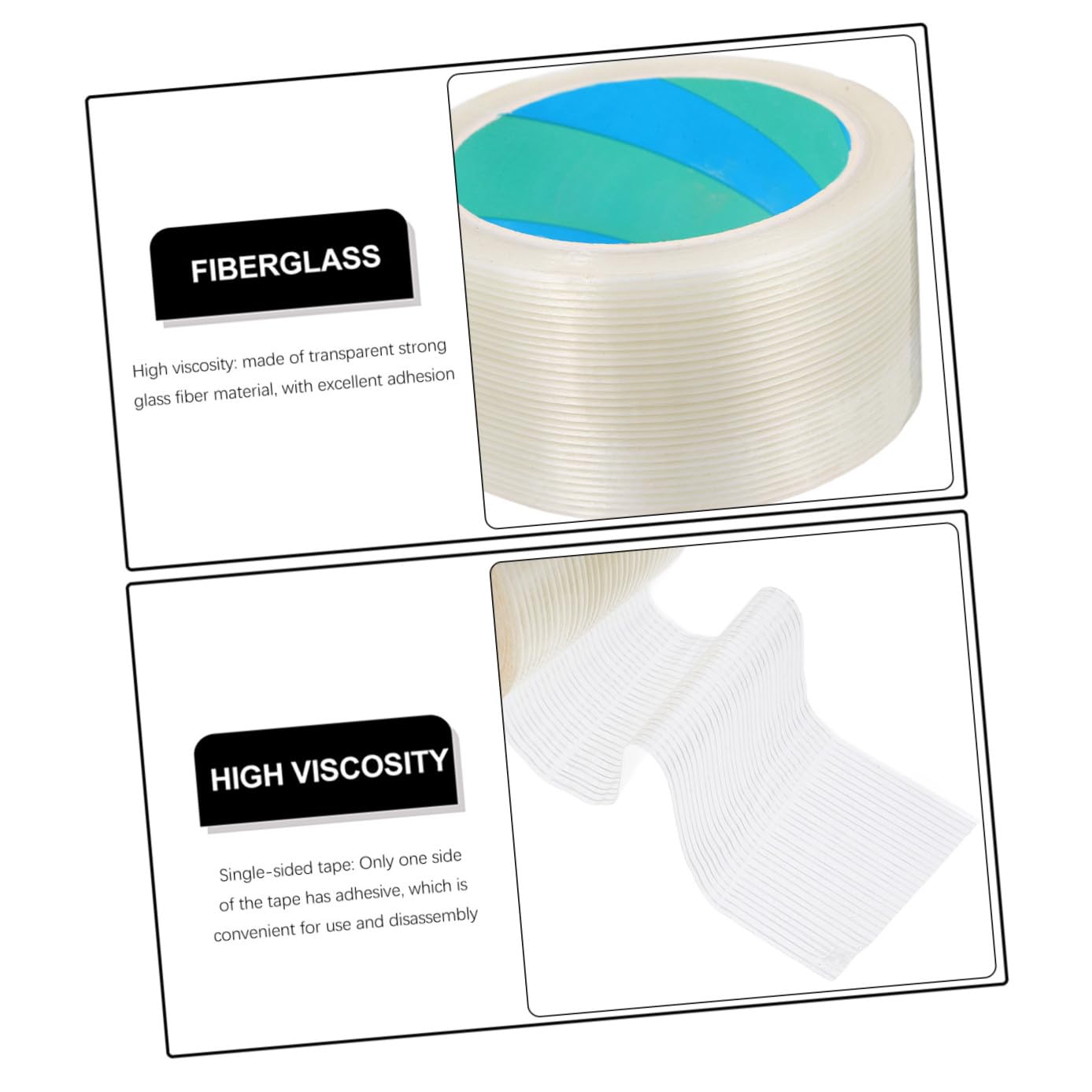 White Fiberglass Filament Tape 1 Piece Strong Adhesion High Strength