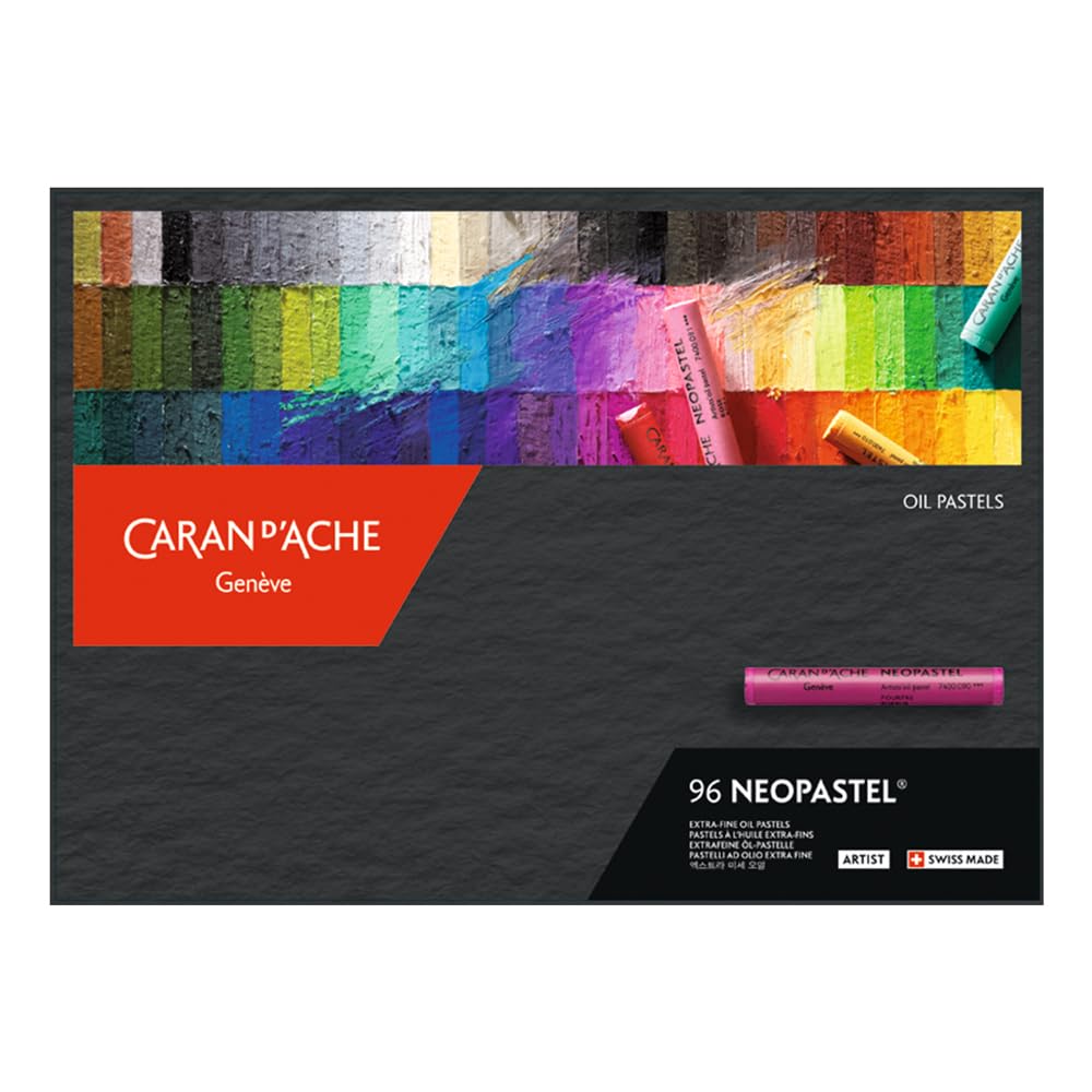 Caran d'Ache Cardboard box with 96 assorted colours
