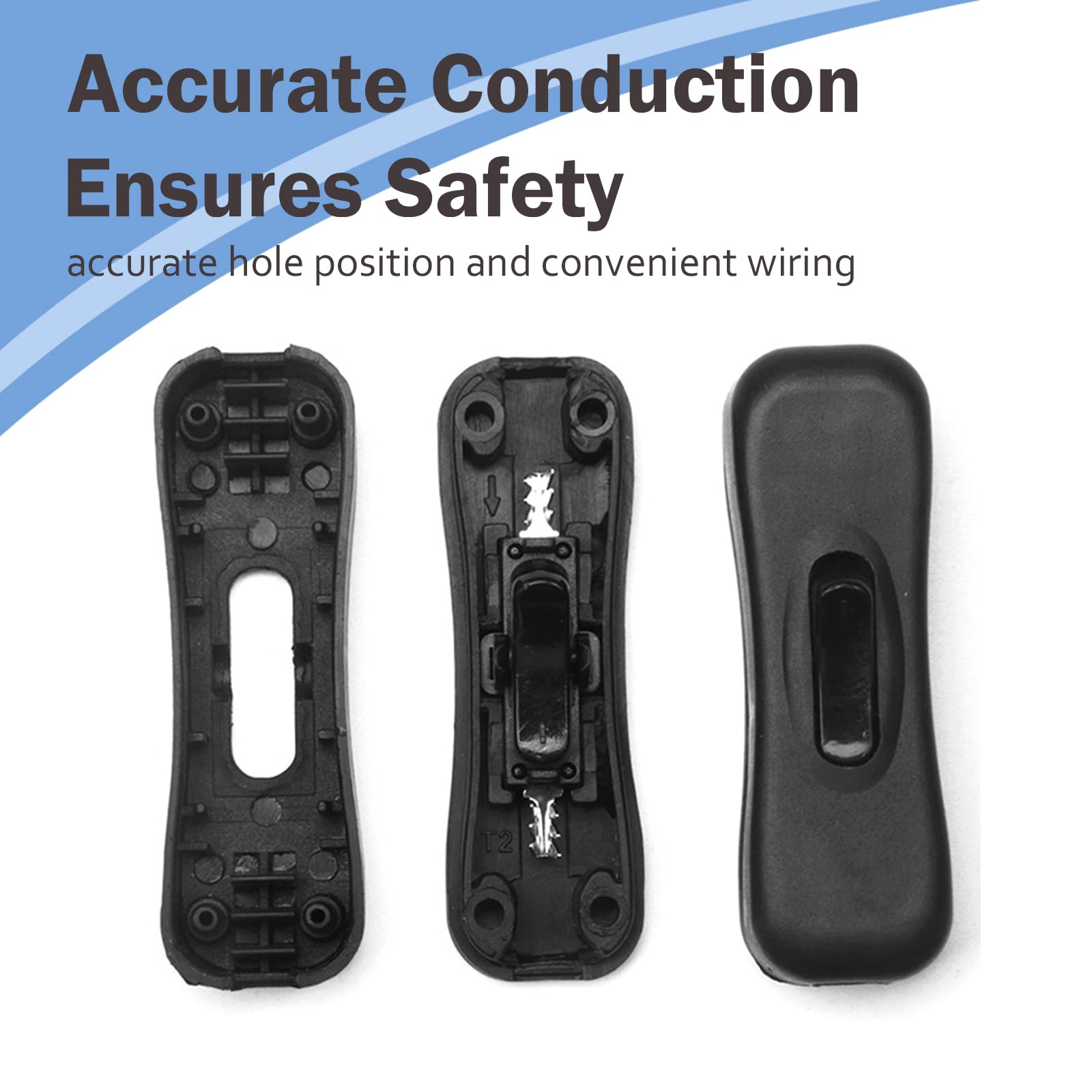 HongBoom 4 Pcs Inline Interrupteur Interrupteur à Touche