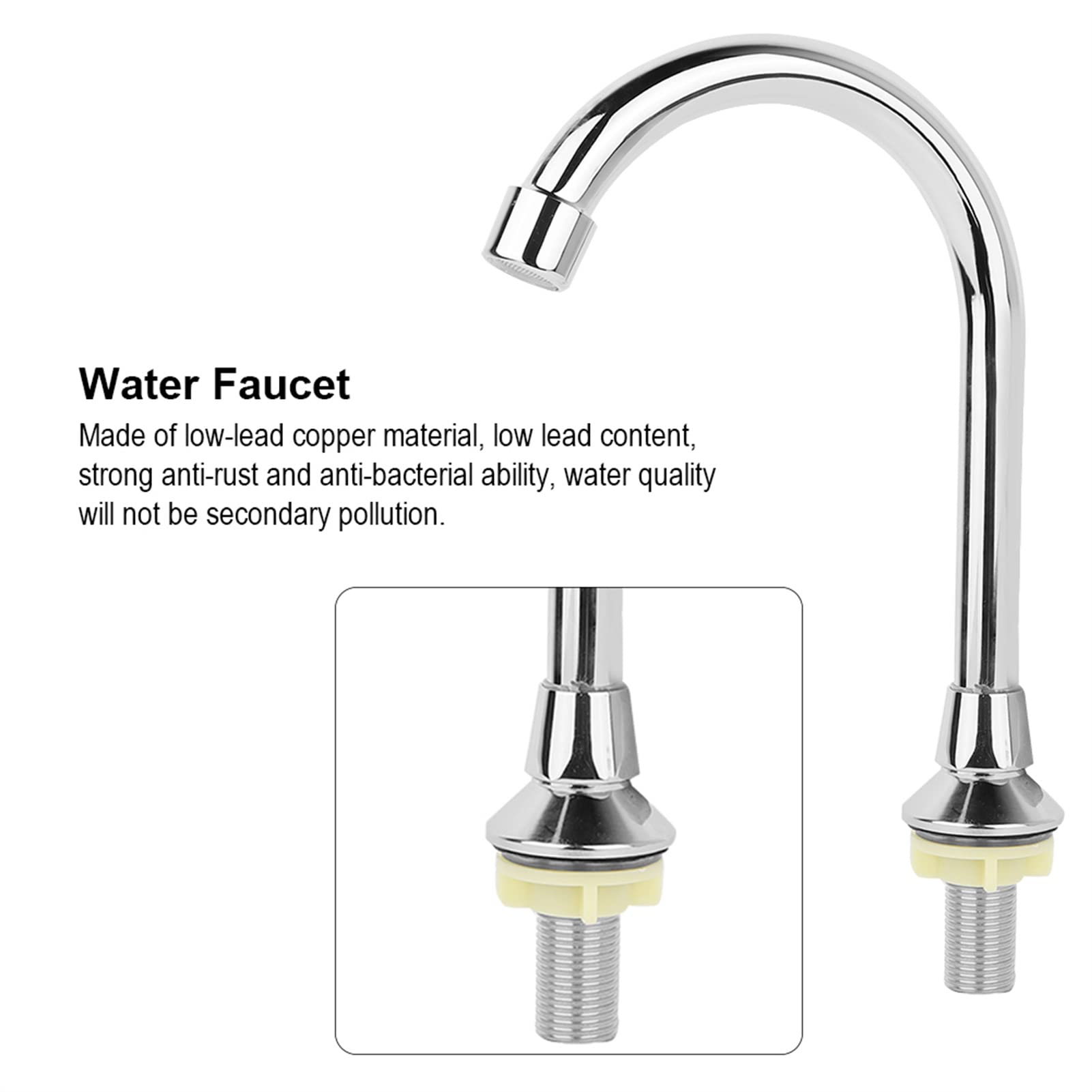 Grifo para lavabo, 30 x 13 x 8 pulgadas, G1, 2 baños, lavabo de laboratorio, grifo de pedal de cobre caliente y frío