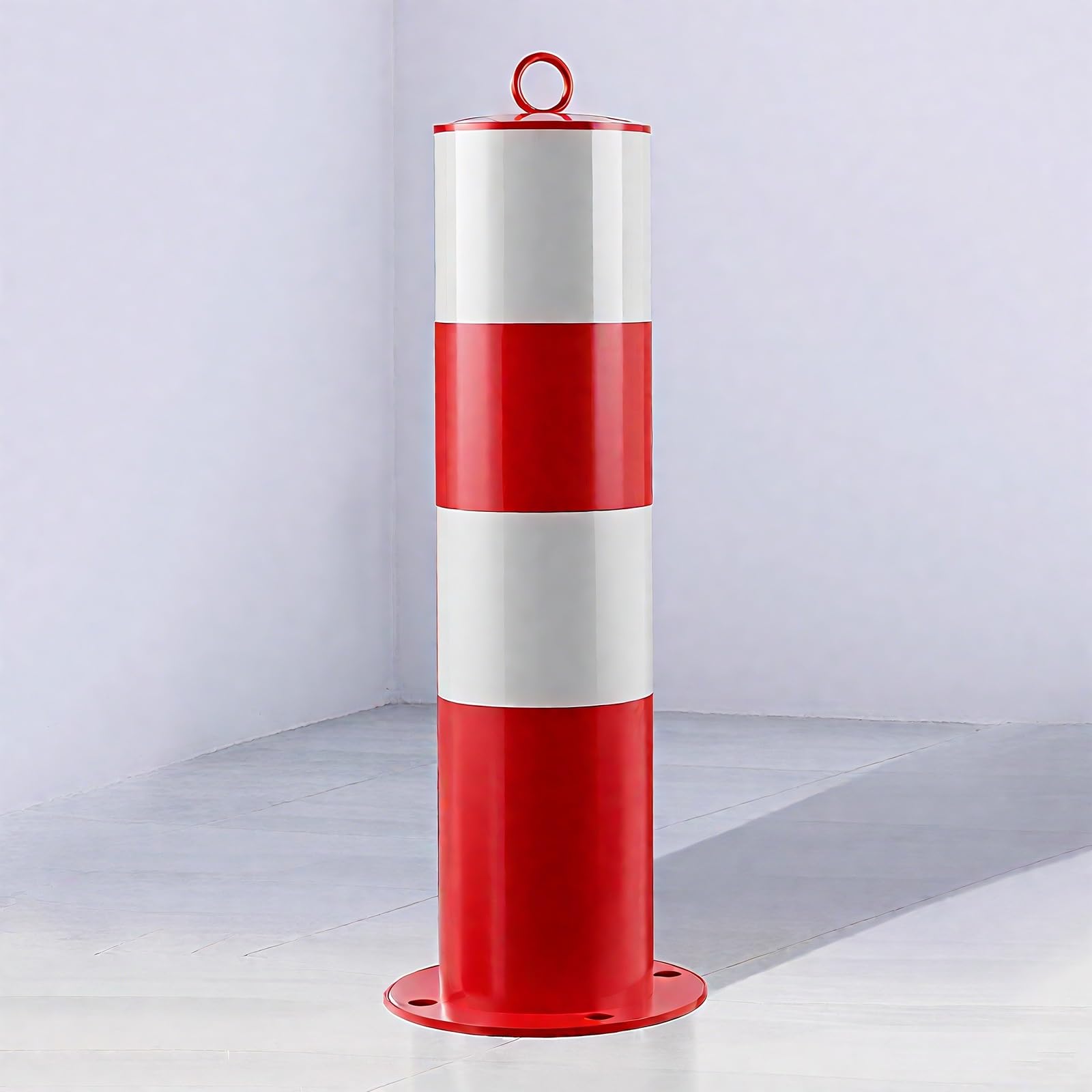 Borne de securite routiere reflechissante pour securiser le parking residentiel