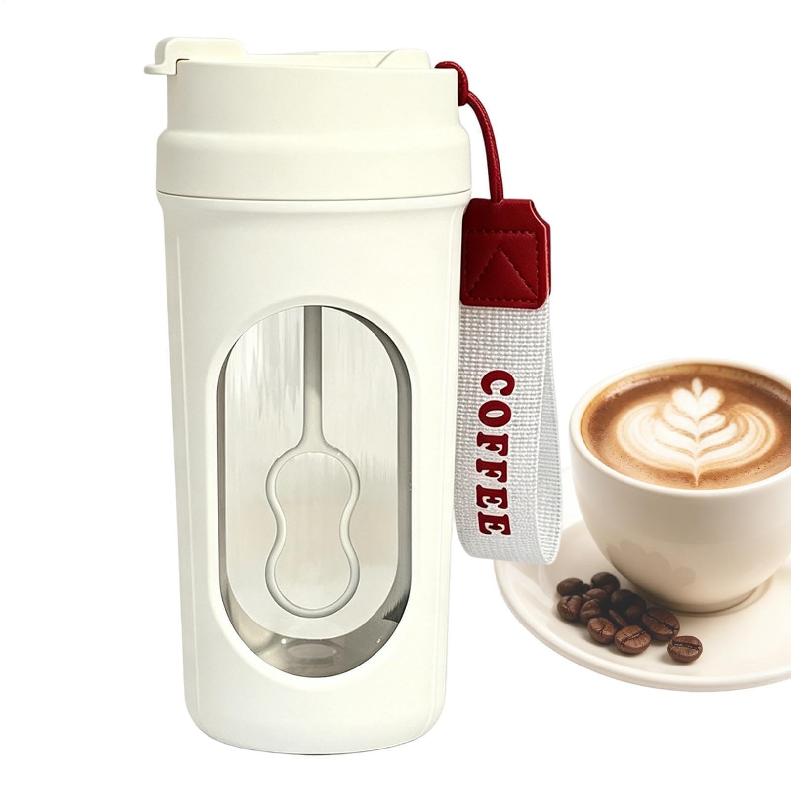 Botella coctelera eléctrica recargable de 240g para batidos de café y proteína