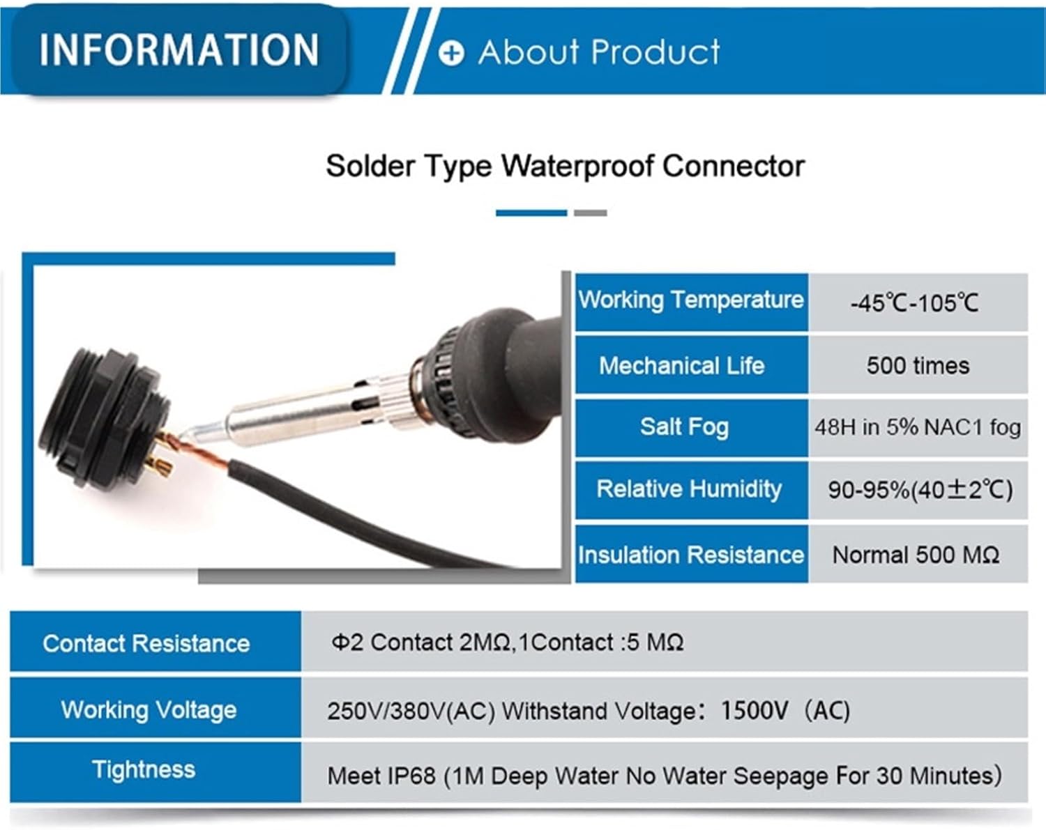 1PCS SP16 IP68 Waterproof Connector Flange Type 2-Hole Mounting Panel Male Female Socket 2-9 Pin Cable Welding(SP16-4F)
