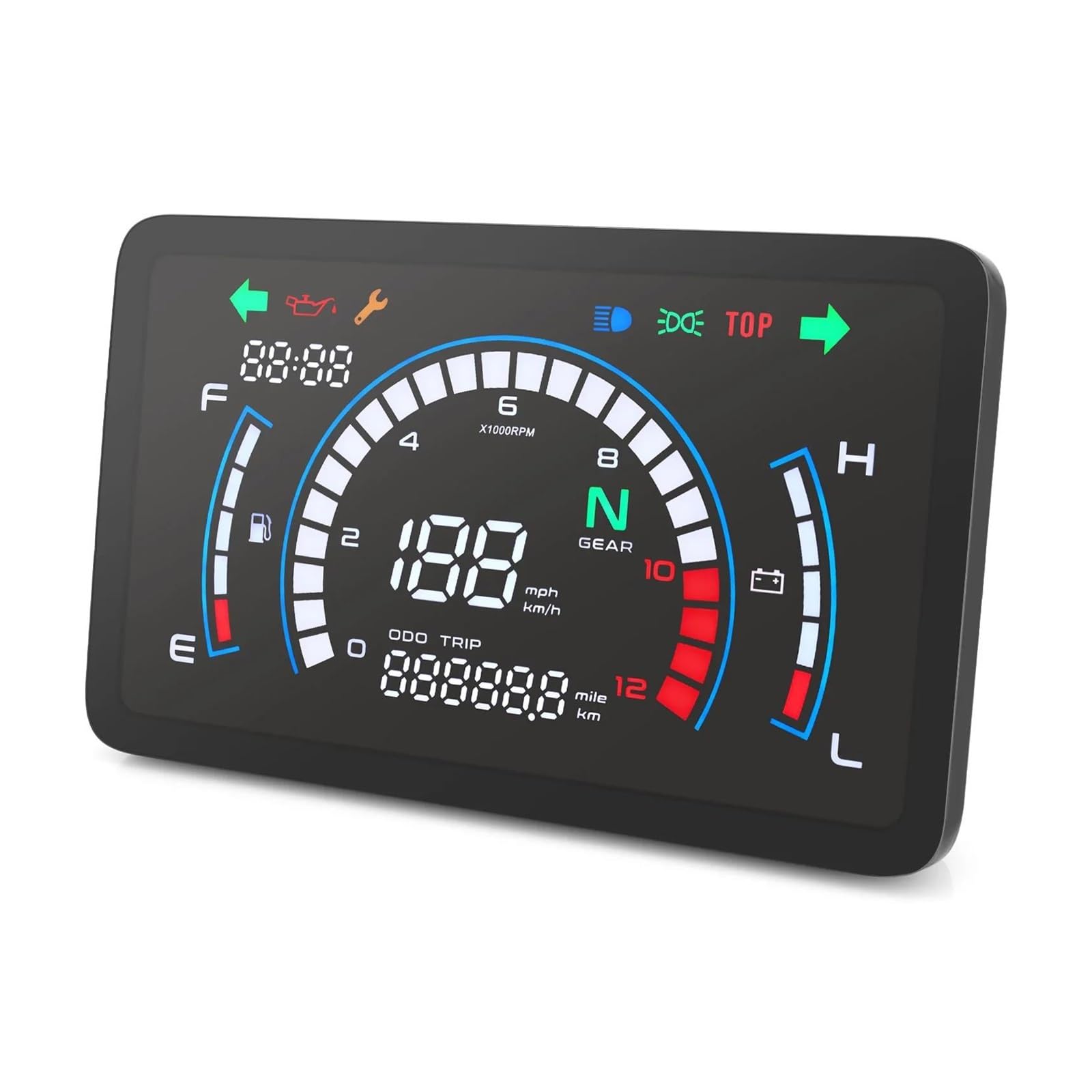 Motocicleta Gear Indicador Display Para EX5 Motocicleta Velocímetro Digital Medidor Tacómetro Tablero Indicador de Marcha Pantalla
